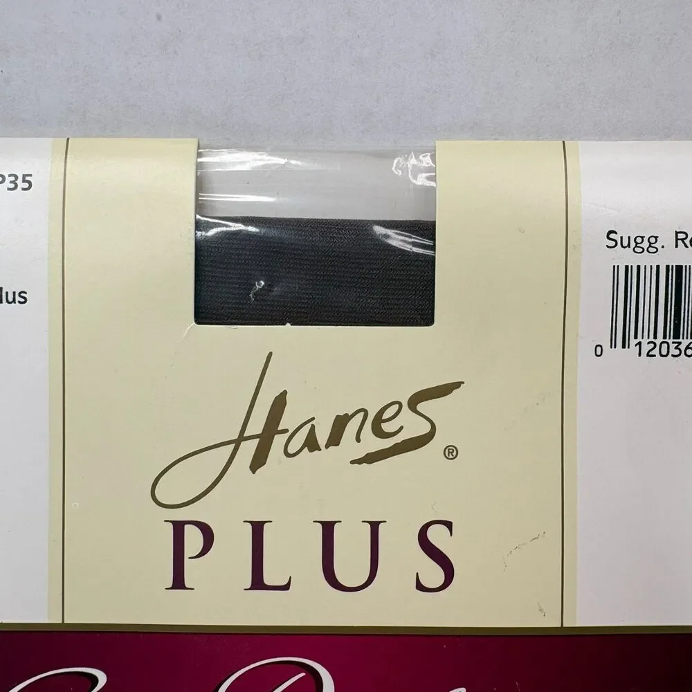 Hanes Plus Silk Reflections Thigh High Stockings One Plus Espresso 00P35 NIP VTG